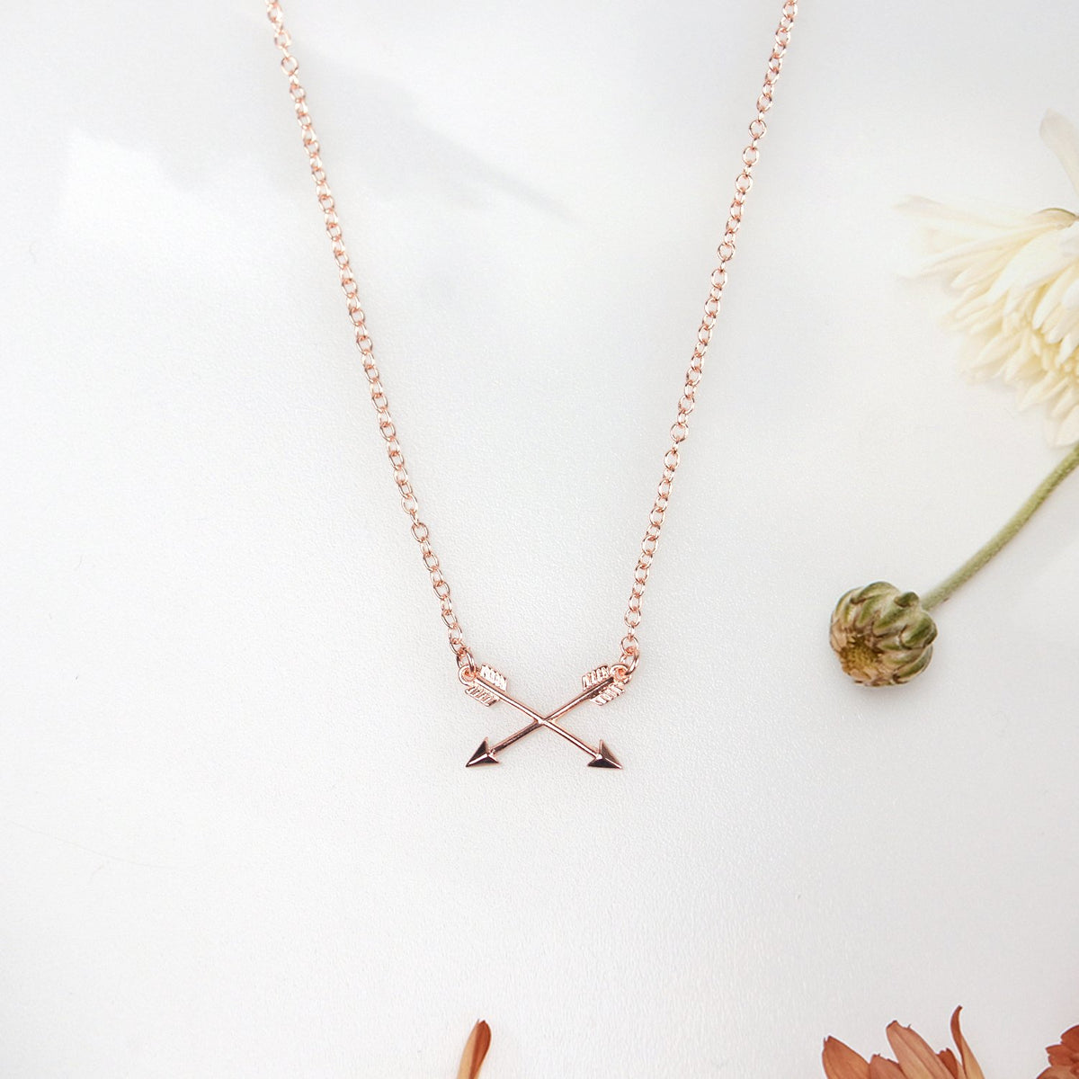 Godmother Double Intersecting Arrows Necklace